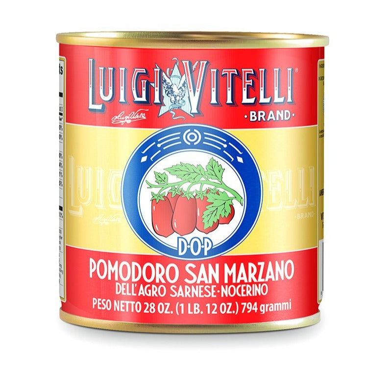 Luigi Vitelli D.O.P. Certified San Marzano Italian Plum Tomatoes, 1 lb 12 oz. | 28 oz Can