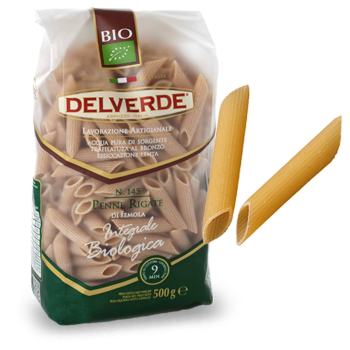 Delverde Organic Whole Grain Penne Rigate #145