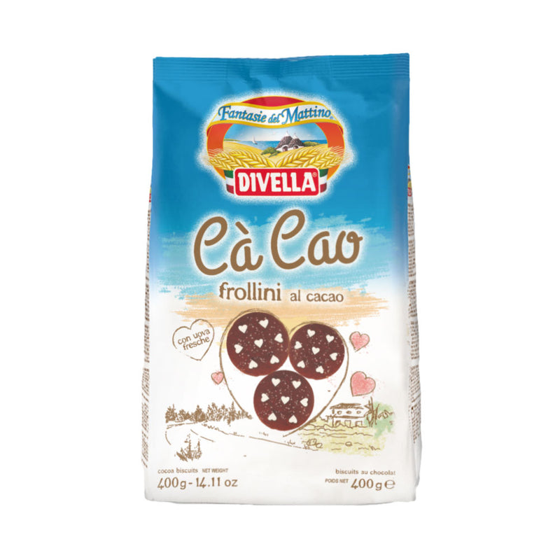 Divella Ca Cao Cocoa Cookies, 14 oz | 400 g