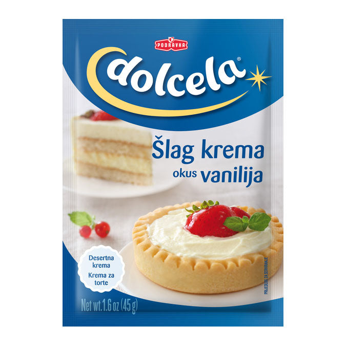 Podravka Whipped Cream Vanilla flavour, 1.6 oz | 45g