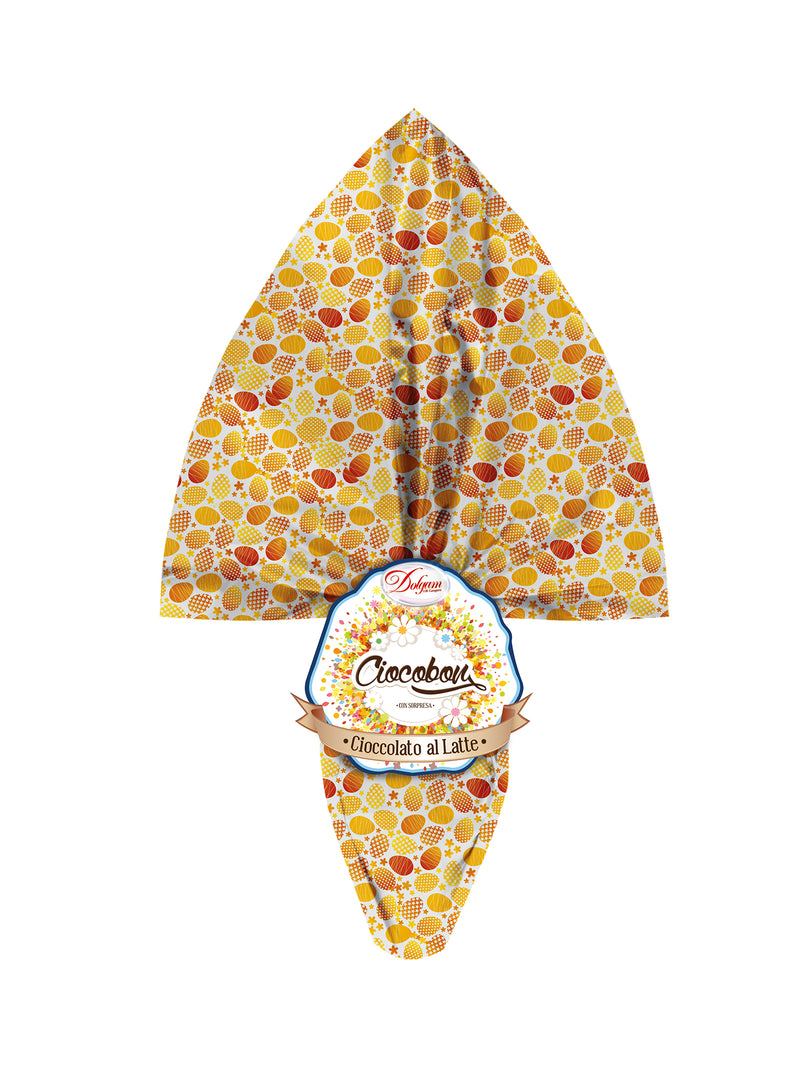 Dolgam Milk Chocolate Egg, Made in Italy, R220L, 7.75 oz | 220g