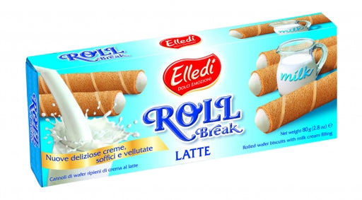 Elledi Roll Break Latte (Rolled Wafers Milk) 2.8 oz