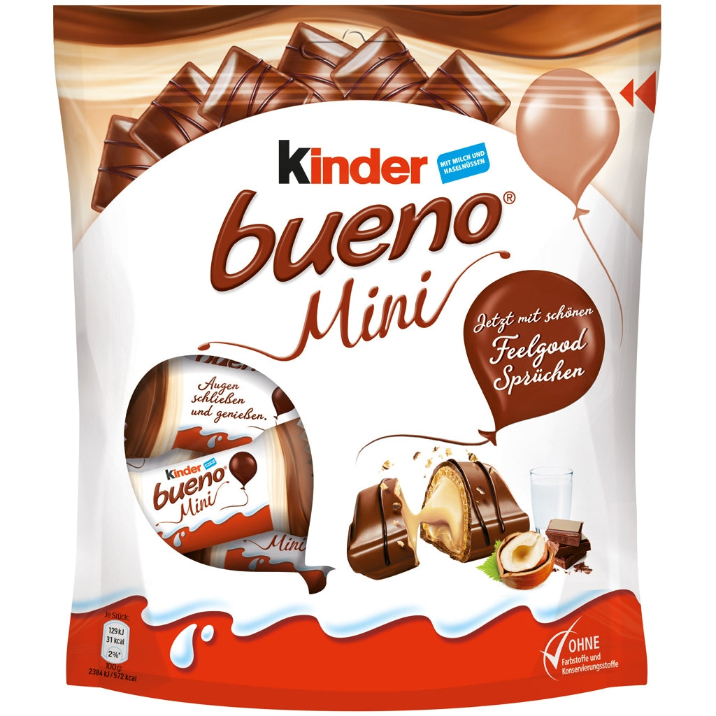 Kinder Mini Bueno Hazelnut Chocolate Candy, 108g — Piccolo's Gastronomia  Italiana