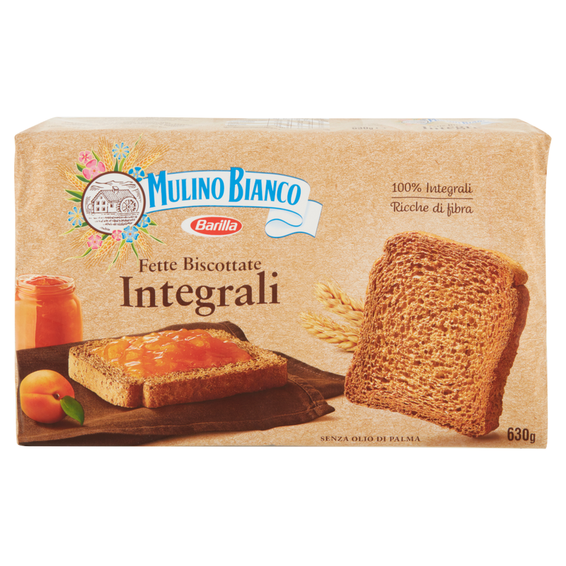 Mulino Bianco Fette Biscottate Intergrali, Whole Wheat Toast, 11 oz | 315g