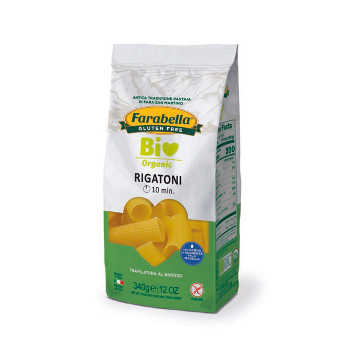 Farabella Organic Gluten Free Rigatoni Pasta, 12 oz | 340g