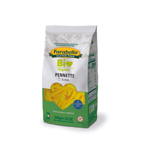Farabella Organic Gluten Free Pennette Pasta, 12 oz | 340g