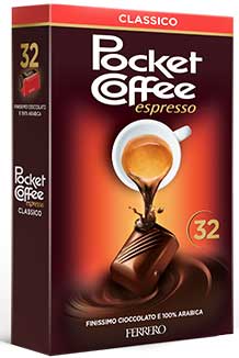 Ferrero Pocket Coffee Espresso, 32 Pack 400g