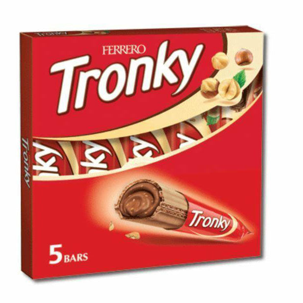 Ferrero Tronky Hazelnuts Chocolate Filling, 5 x 18g, 90g