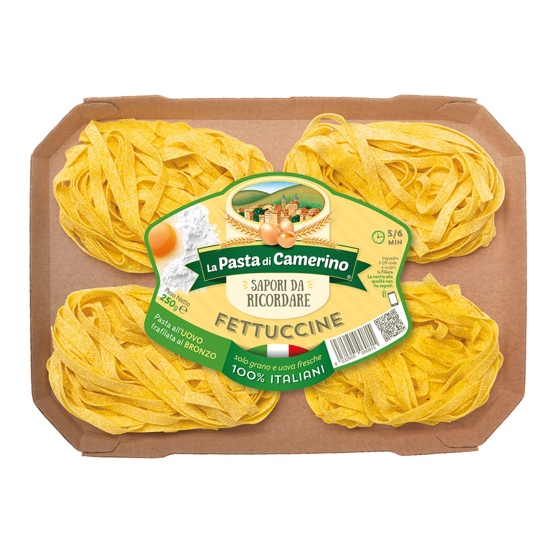 La Pasta di Camerino Fettuccine Egg Pasta, Bronze Die, 8.8 oz | 250g