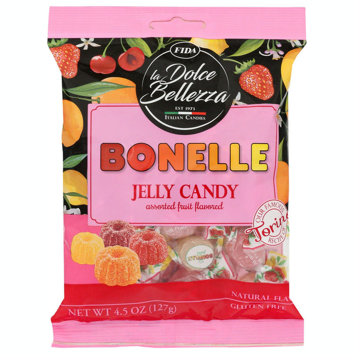 Fida Le Bonelle Gelees Fruit Candy Jelly Candy, 4.5oz | 127g