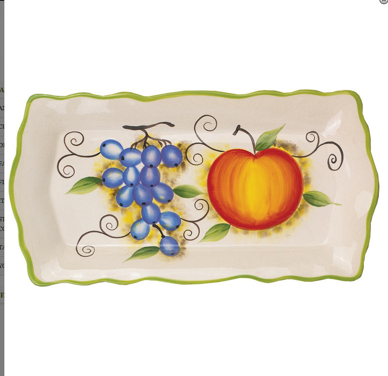 Fruit Rectangular 15" Platter
