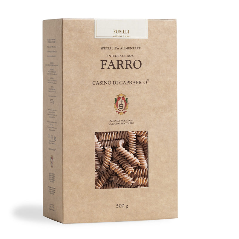 Casino Di Caprafico Farro Pasta Fusilli, 17.6 oz | 500g