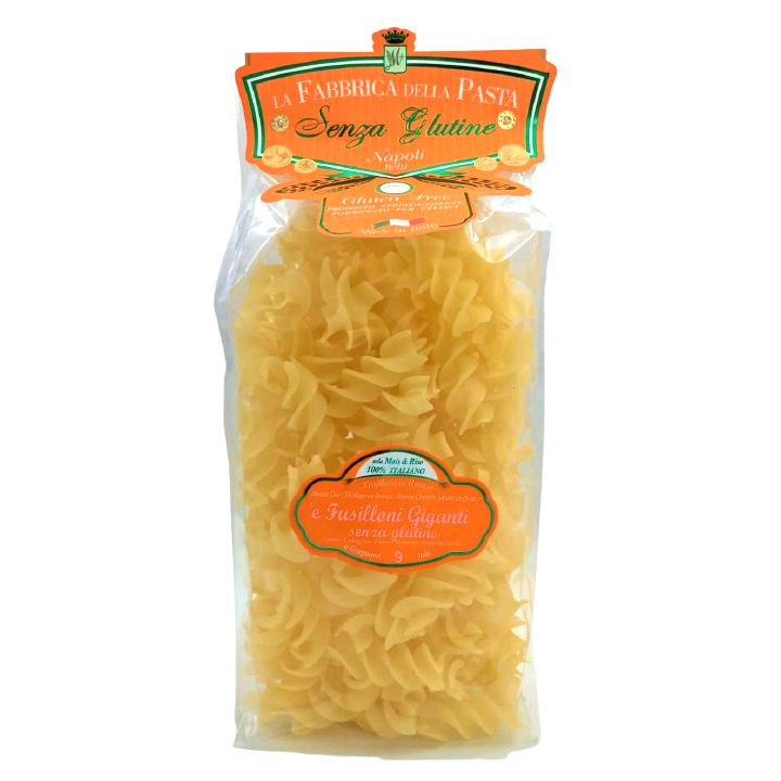 La Fabbrica Della Pasta Gluten Free Fusilloni Giganti, #146GF, 17.6 oz | 500g
