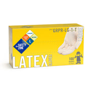 The Safety Zone Powder Free Medical Grade Latex Exam Gloves - 5 mil Thick, Latex - Pack of 100