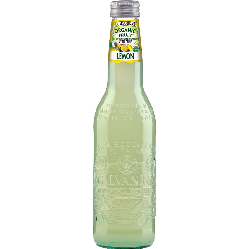 Galvanina Organic Lemon Soda, Made in Italy, 12 fl oz (355 mL)