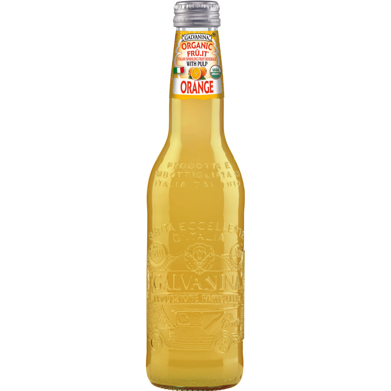 Galvanina Organic Orange Soda with Pulp, 12 fl oz | 355 mL