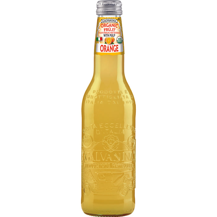 Galvanina Organic Orange Soda with Pulp, 12 fl oz | 355 mL