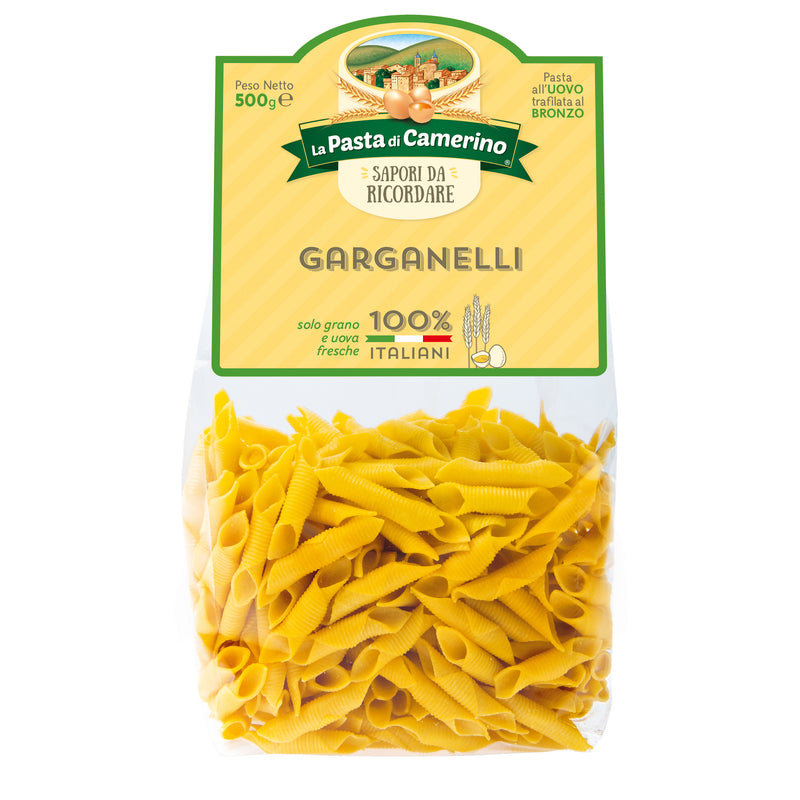 La Pasta di Camerino Garganelli Egg Pasta, Bronze Die, 17.6 oz | 500g