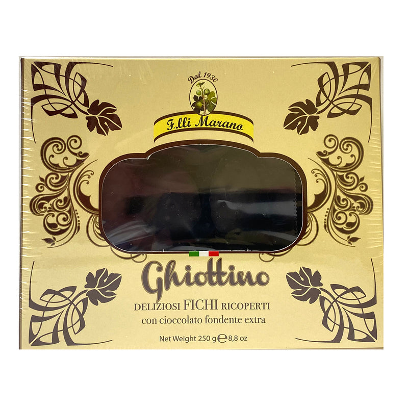 F.lli. Marano, Ghiottino, Extra Dark Chocolate Covered Figs, 8.8 oz
