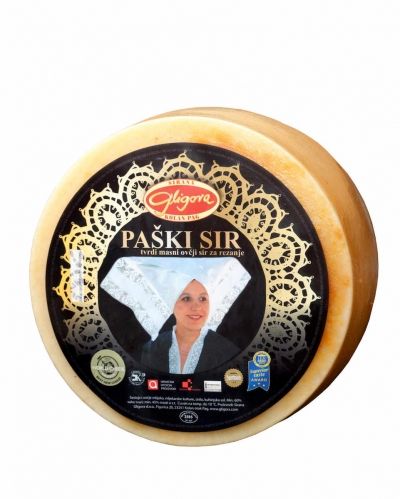 Gligora Paski sir (Pag Cheese) Full Wheel, Appox 2.8 kg (6 lb)