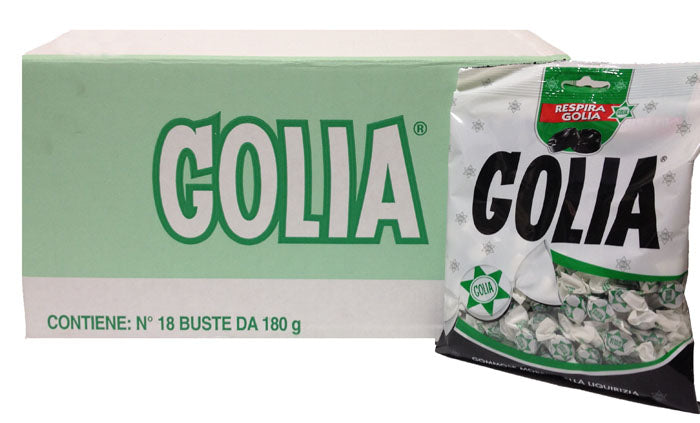 Golia Liquorice Gummy Candies FULL Case of, 18 x 6.35 Oz Bags