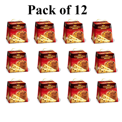 GranDucale Panettone Classic FULL CASE of 12, Made in Italy, 2 lb, Pack of 12
