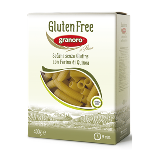 Granoro Gluten Free Sedani, Quinoa Flour, # 476, 14.1 oz | 400g