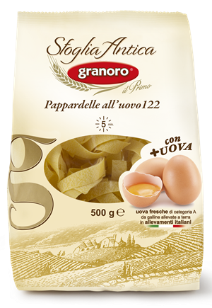Granoro Sfoglia Antica Pappardelle all'Uovo Pasta  #122, 1.1lb