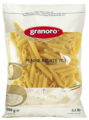Granoro Penne Rigate Pasta  #103, 1lb