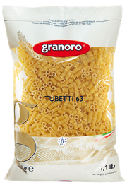 Granoro Tubetti Pasta  #63, 1lb