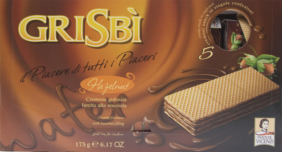 Grisbi Wafer Hazelnut 175g — Piccolo's Gastronomia Italiana