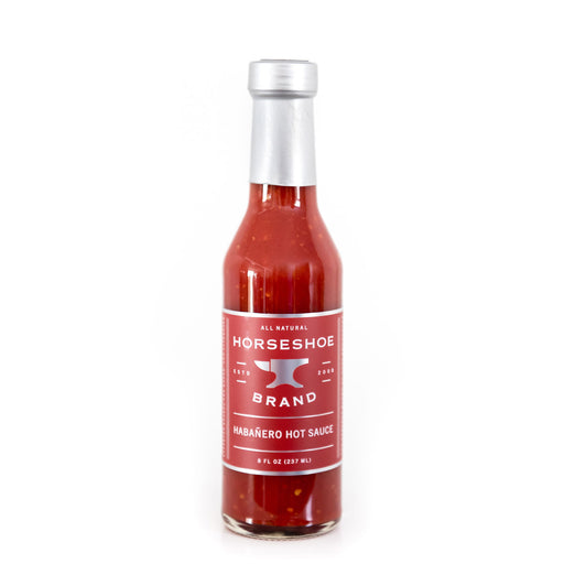 Horseshoe Brand Habanero Hot Sauce,  8 oz Bottle