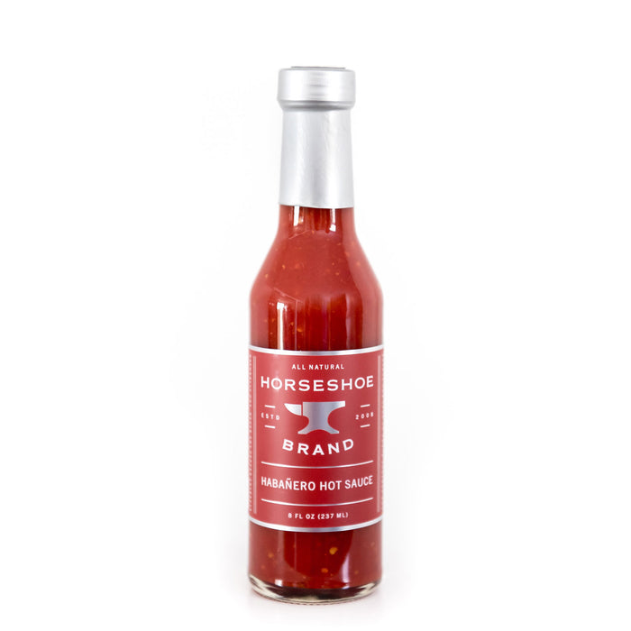 Horseshoe Brand Habanero Hot Sauce,  8 oz Bottle