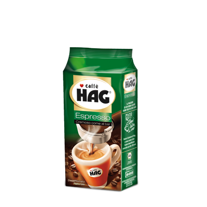 HAG Espresso Ground Naturally Decaffeinated 250g Brick