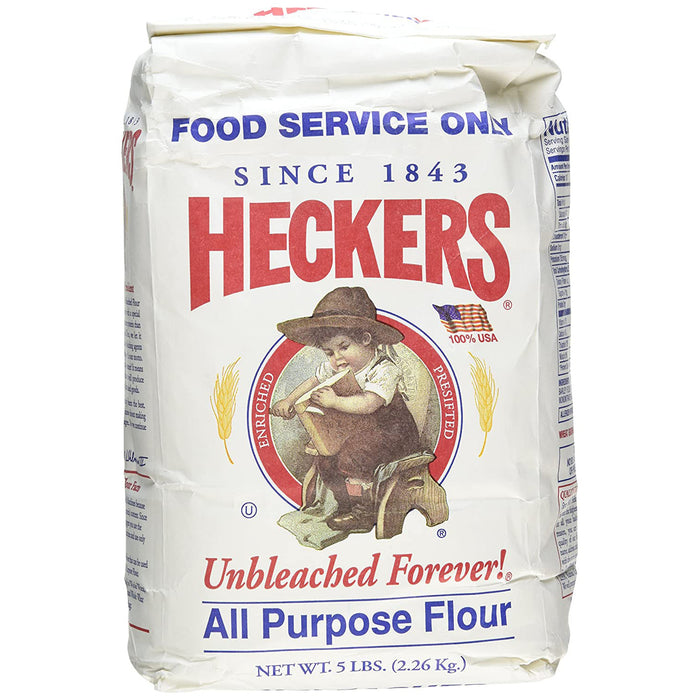 Heckers Unbleached All Purpose Flour, 5 lb | 2.26 kg