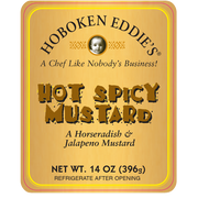 Hoboken Eddie's Hot Spicy Mustard, 14 oz
