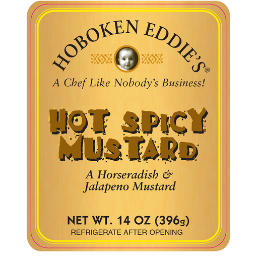 Hoboken Eddie's Hot Spicy Mustard, 14 oz