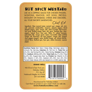 Hoboken Eddie's Hot Spicy Mustard, 14 oz