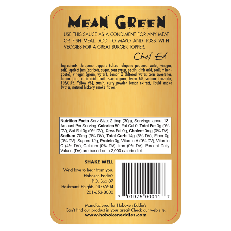 Hoboken Eddie's Mean Green, 12.5 oz