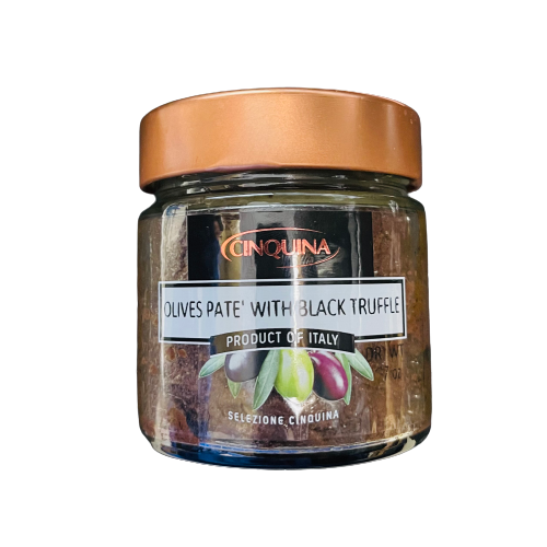 Cinquina Olive Spread With Black Truffle, 7 oz | 200g
