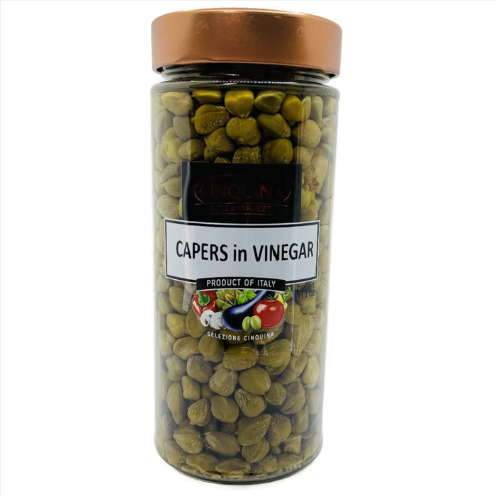 Cinquina Capers in Vinegar, 11.3 oz | 320g