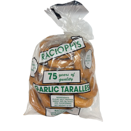 Racioppi's Garlic Taralles, 12 oz