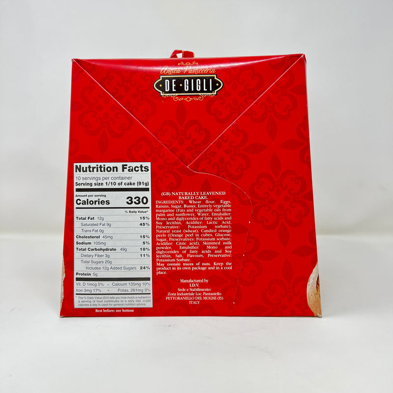De Gigli Panettone Classic, Made in Italy, 2 lb | 32oz