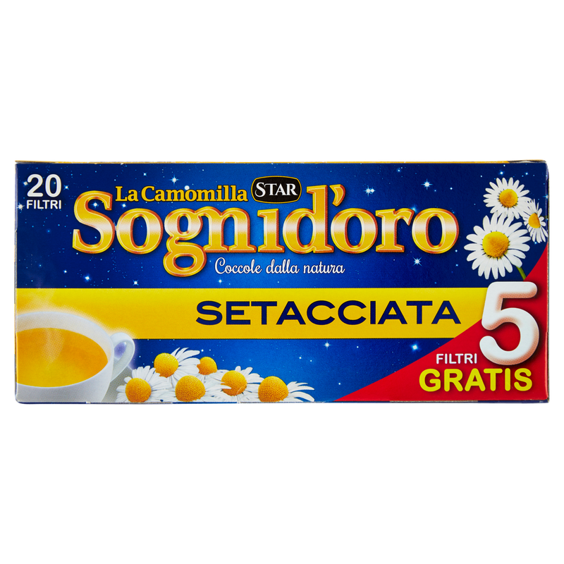Sognidoro Chamomile Herbal Tea, 20 Bags, 1.7 oz | 33.4g