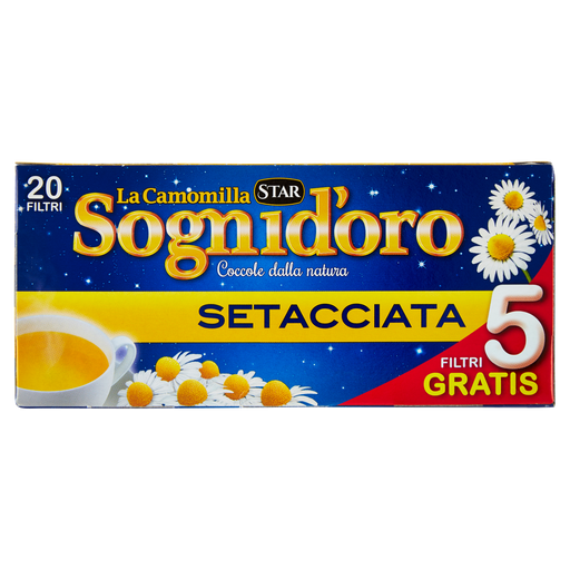 Sognidoro Chamomile Herbal Tea, 20 Bags, 1.7 oz | 33.4g