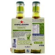 SanPellegrino Soda, Cedrata Citron, 6.8 oz, 4 pack
