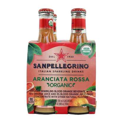 San Pellegrino Aranciata Rossa Organic Glass Bottle