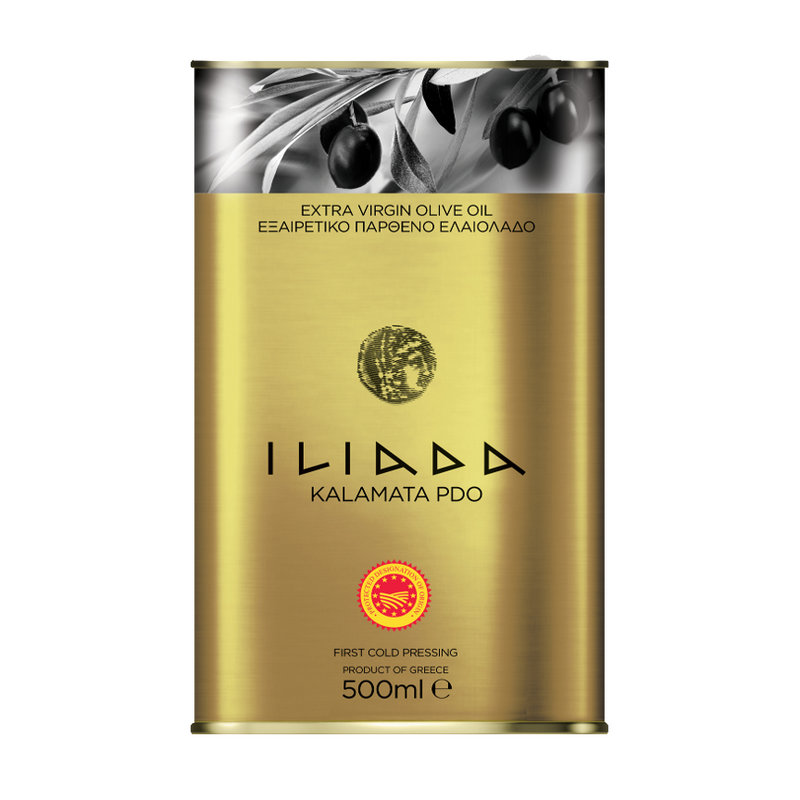 Iliada Extra Virgin Olive Oil Kalamata P.D.O. Tin, 500ml