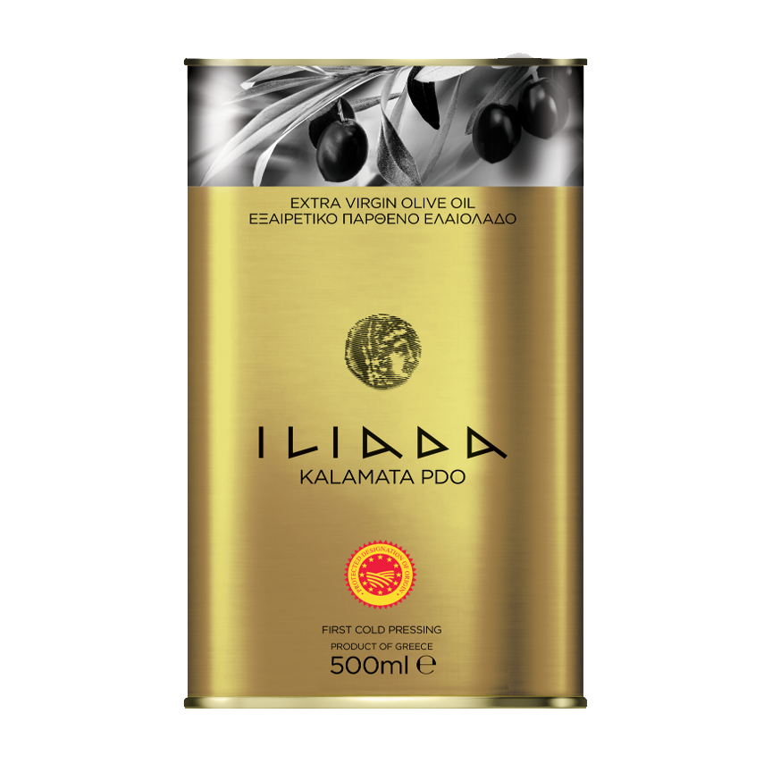 Iliada Extra Virgin Olive Oil Kalamata P.D.O. Tin, 500ml — Piccolo's ...