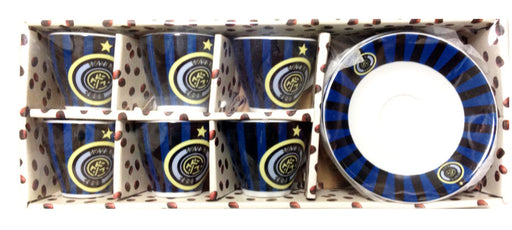 Inter Espresso Cups and Saucers set of 6